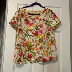 Adorable Floral J. Crew Factory Blouse